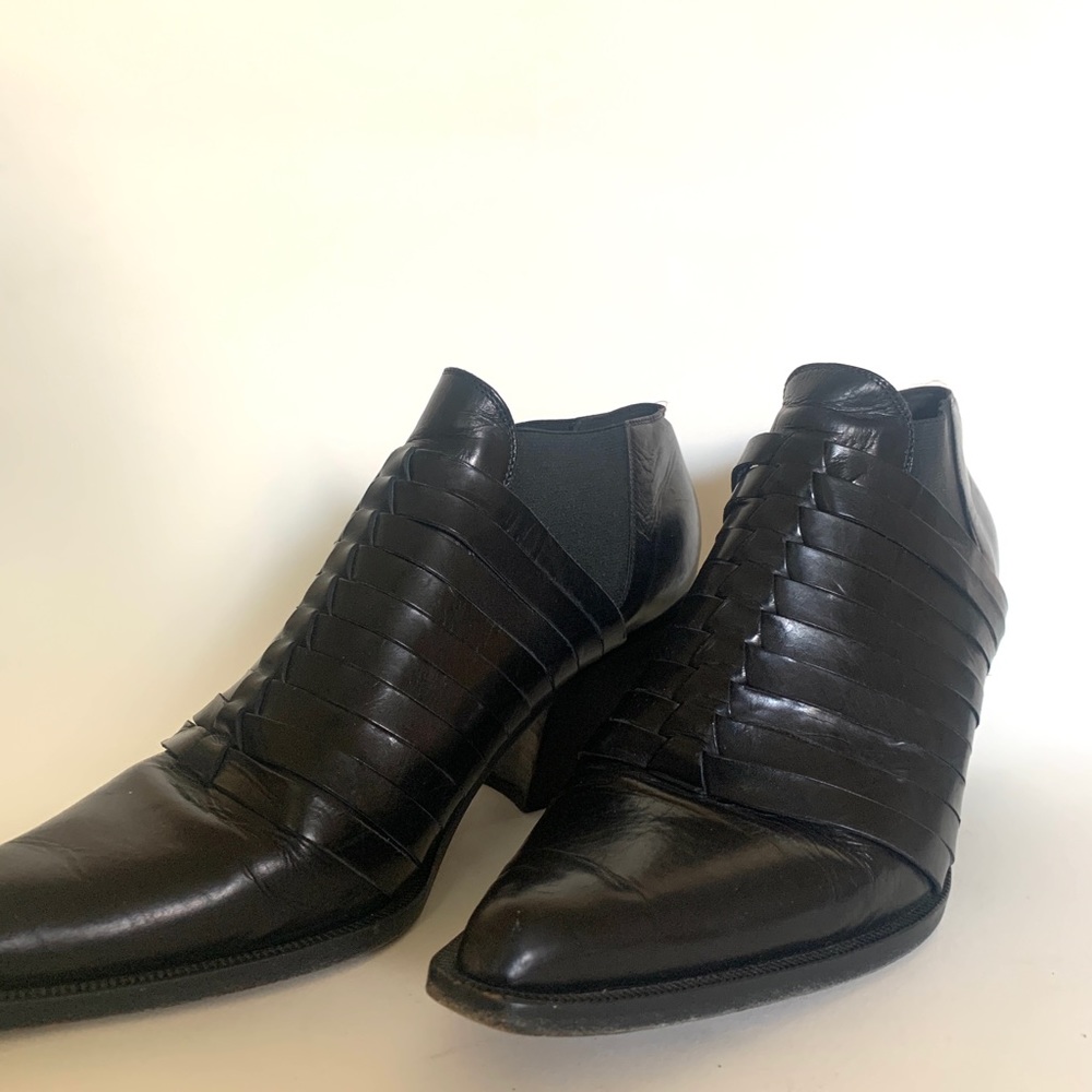 Vintage Black leather booties